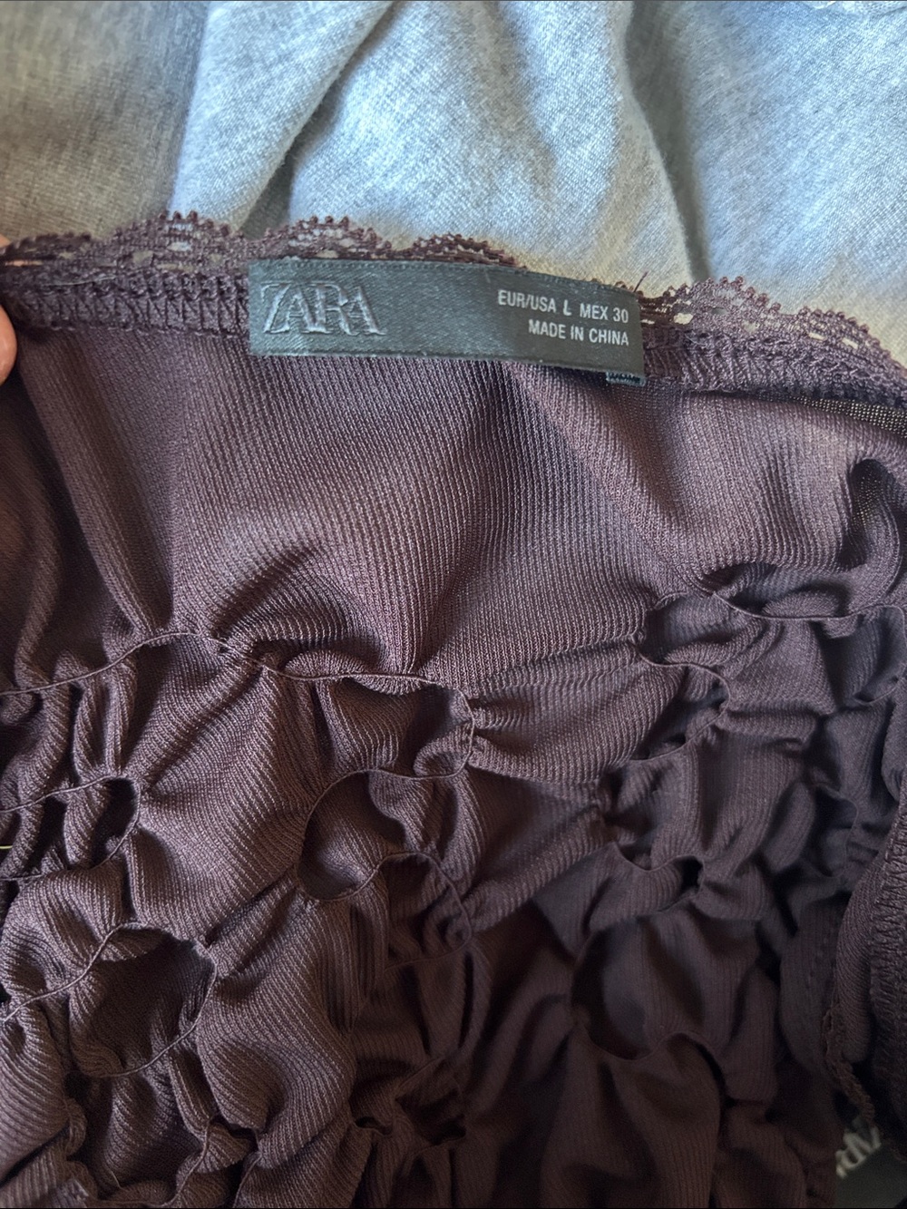 Zara Tied Ruched Top - Picture 3 of 3